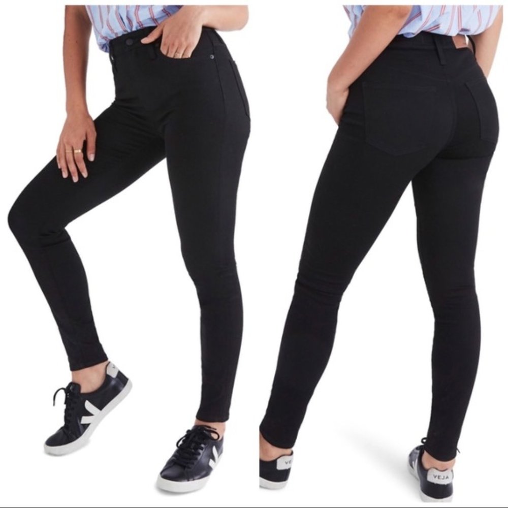 Madwell Curvy High Rise Skinny Jeans in Black